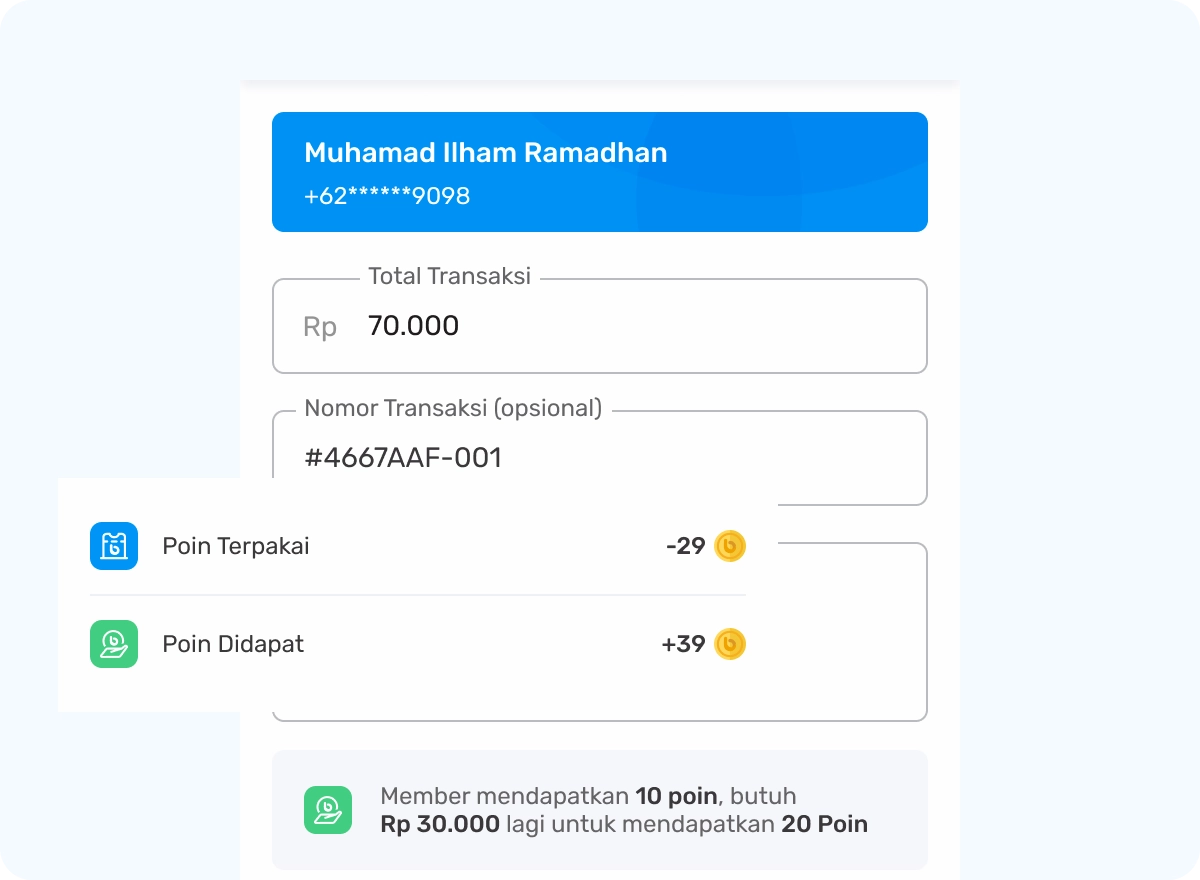 Transaksi Member