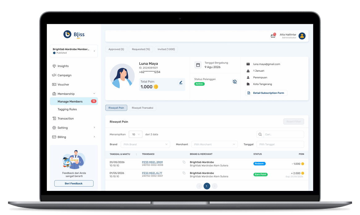 Fitur Magic Segment AI & Membership